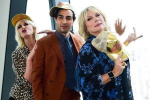 Joanna Lumley, Zac Posen and Jennifer Saunders