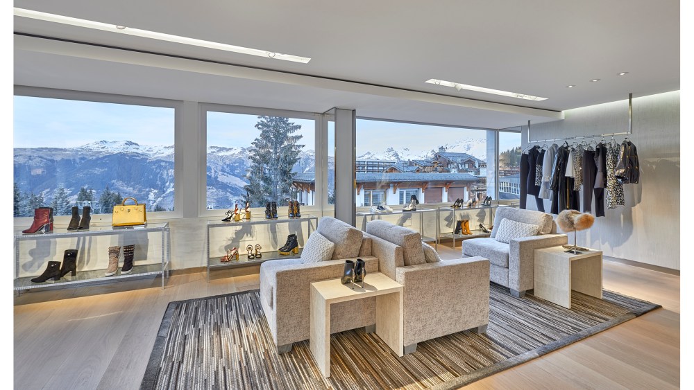 The new Dior boutique in Courchevel.