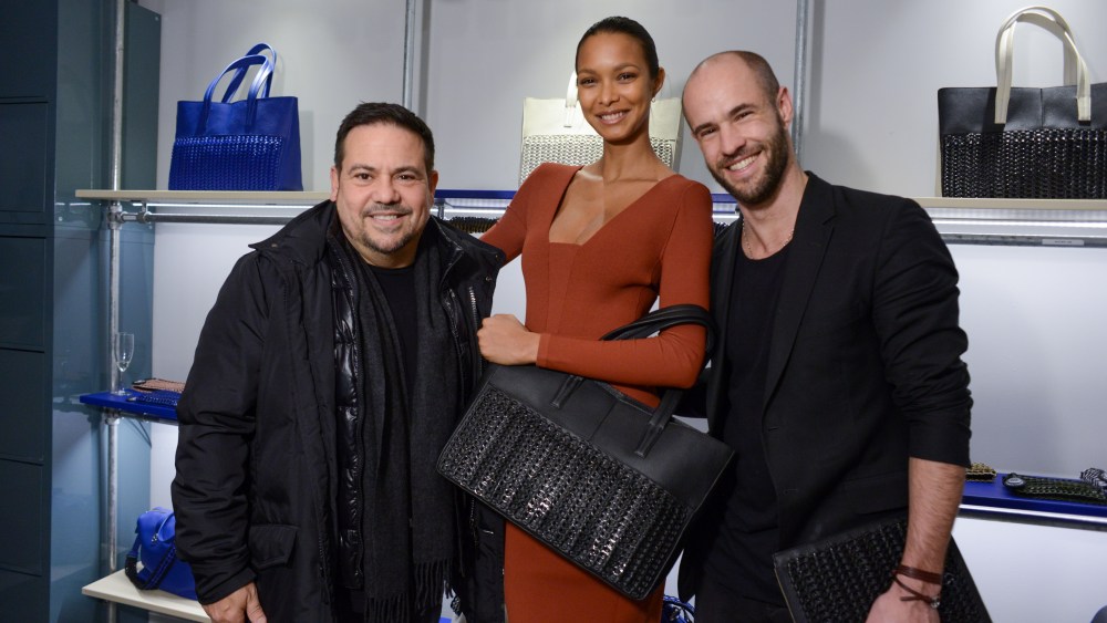 Narciso Rodriguez, Lais Ribeiro, and Bottletop co-founder Cameron Saul