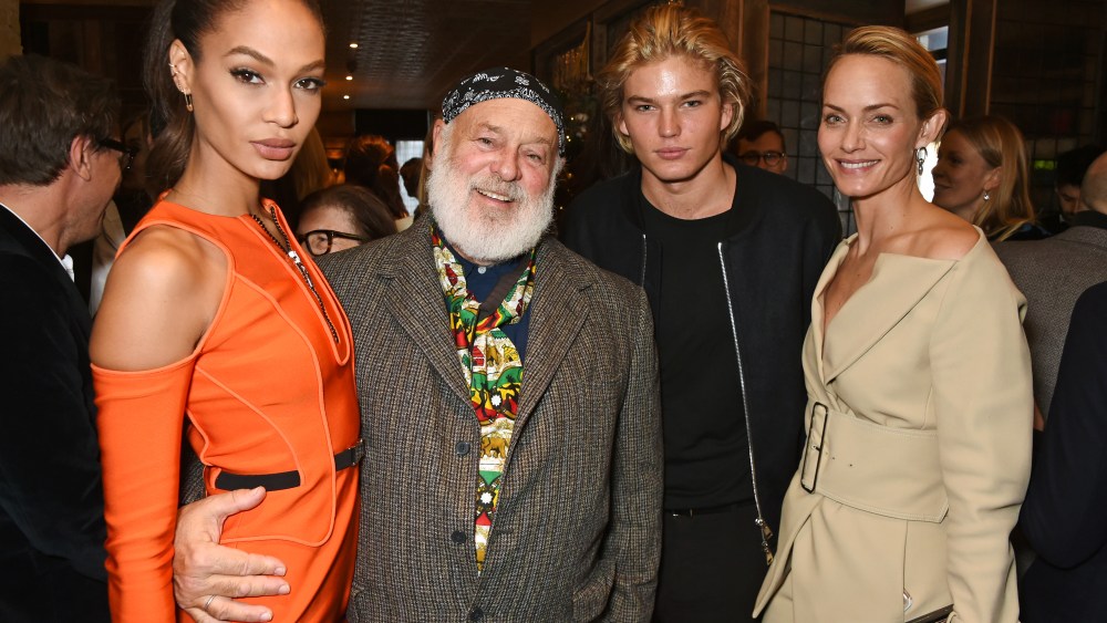 Joan Smalls, Bruce Weber, Jordan Barrett and Amber Valletta