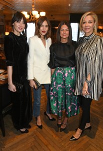 Daisy Lowe, Alexa Chung, Natalie Massenet and Nadja Swarovski