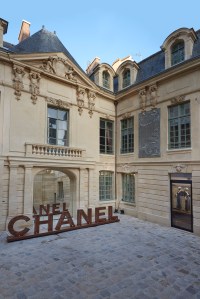 Chanel pop-up boutiques in the Marais district of Paris