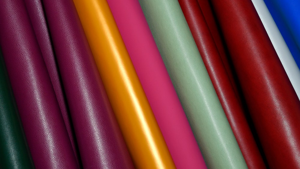 Polyurethane-coated skins by Chiorino Technology.