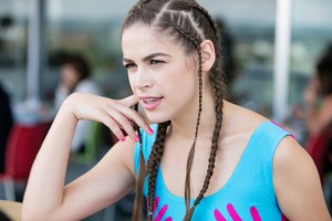 Cosima Ramírez (daughter of Agatha Ruiz de la Prada) at MERCEDES-BENZ FASHION WEEK MADRID (Sept. 2016, Madrid, Spain)