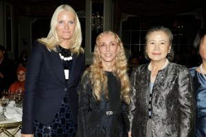 Princess Mette-Marit of Norway, Franca Sozzani, and Ban Soon-taek at the Fashion 4 Development Lunch, 2013.