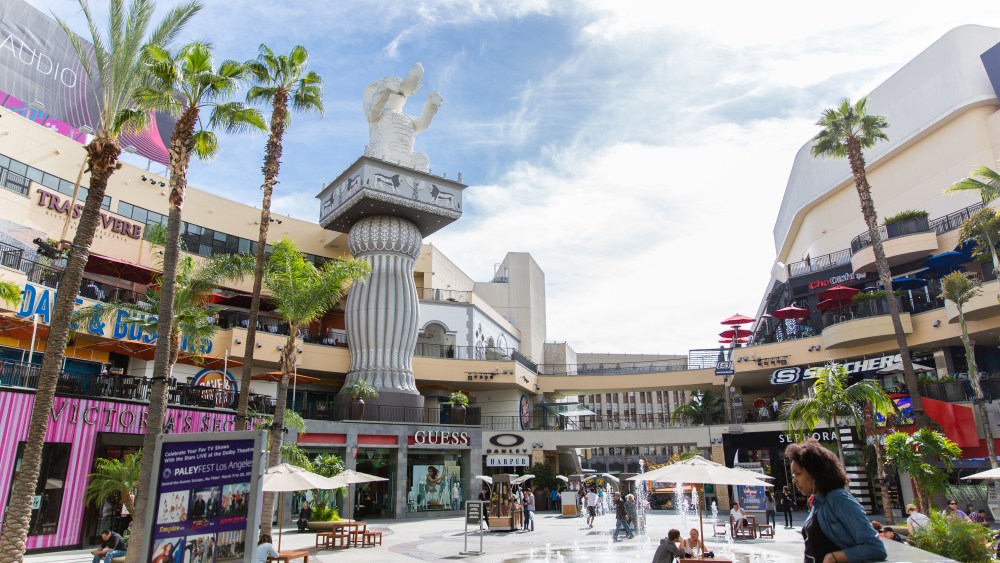 The Hollywood & Highland shopping center in Hollywood