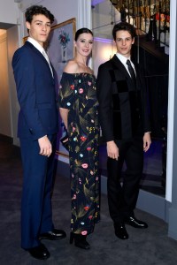 Hugo Marchand, Marie-Agnès Gillot and Germain Louvet