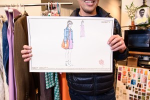 A Drawing by Clint Ramos of a design he made for for "Sweet Charity."