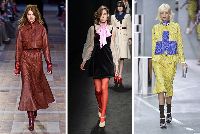 Sonia Rykiel RTW Fall 2016, Gucci RTW Fall 2016, Mary Katrantzou RTW Spring 2017