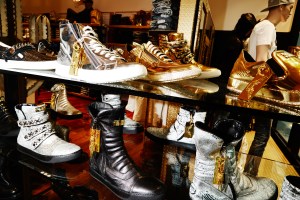 Directional sneaker designs at Robin's Jeans.