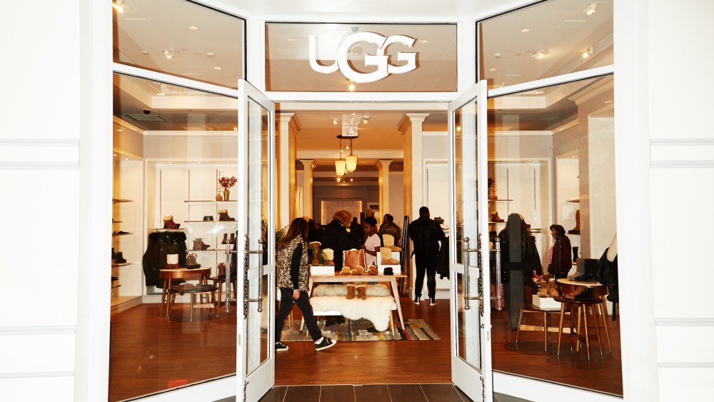The Ugg store was rather crowded.