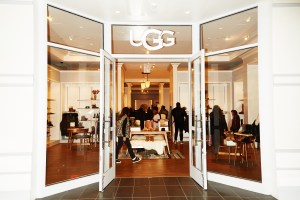The Ugg store was rather crowded.