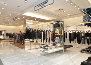Boutiques on men's floor