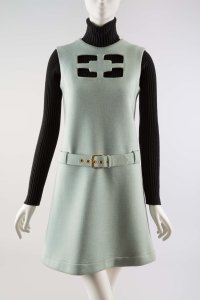 Pierre Cardin, “Cosmos” dress, 1967, gift of Lauren Bacall.