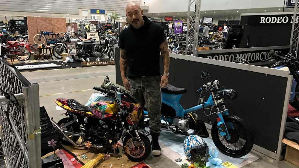 Hudson Jeans Peter Kim at Mooneyes in Japan