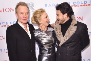 Sting, Trudie Styler, and Vittorio Grigolo