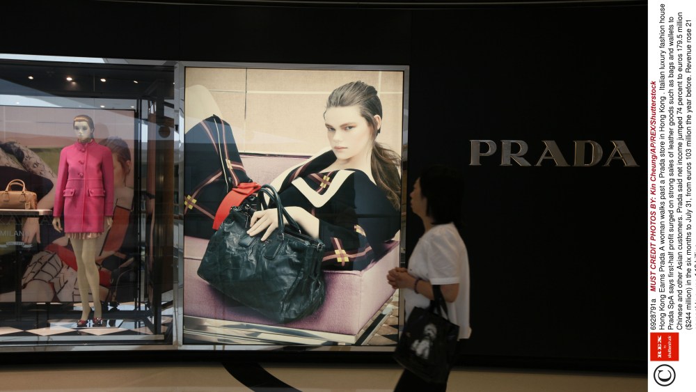A Prada store in Hong Kong. The Italian label is shrinking its retail network in the city.