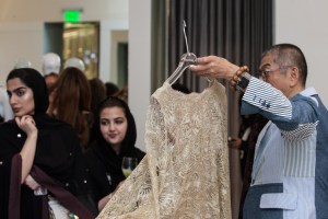 Tadashi Shoji shared his latest collections with guests at his new store opening celebration in Doha.