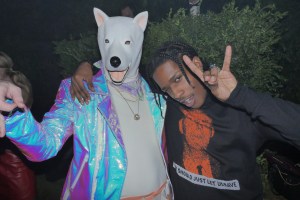 A$AP Rocky and a mystery guest Dior Masked Ball Fashion Week Haute Couture Spring 2017