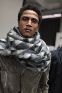 Backstage at Giorgio Armani Men's Fall 2017