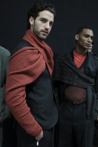 Backstage at Giorgio Armani Men's Fall 2017