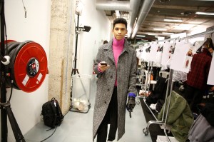 Backstage at AMI Alexandre Mattiussi Men's Fall 2017