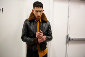 Backstage at AMI Alexandre Mattiussi Men's Fall 2017