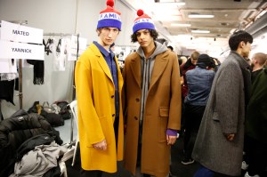 Backstage at AMI Alexandre Mattiussi Men's Fall 2017
