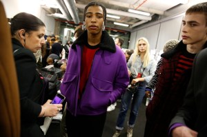 Backstage at AMI Alexandre Mattiussi Men's Fall 2017