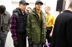 Backstage at AMI Alexandre Mattiussi Men's Fall 2017