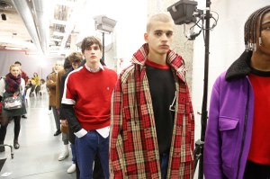 Backstage at AMI Alexandre Mattiussi Men's Fall 2017