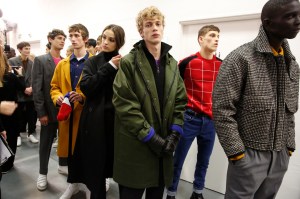 Backstage at AMI Alexandre Mattiussi Men's Fall 2017