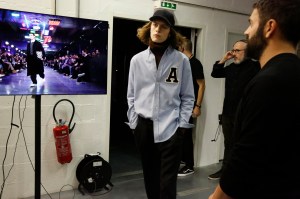 Backstage at AMI Alexandre Mattiussi Men's Fall 2017