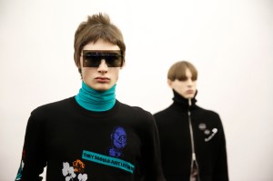 Backstage at Dior Homme Men's Fall 2017