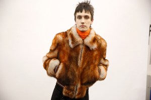 Backstage at Dior Homme Men's Fall 2017