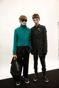Backstage at Dior Homme Men's Fall 2017
