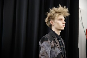 Backstage at Dior Homme Men's Fall 2017