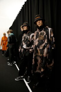 Backstage at Dior Homme Men's Fall 2017