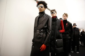 Backstage at Dior Homme Men's Fall 2017