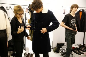 Backstage at Hermès Men's Fall 2017