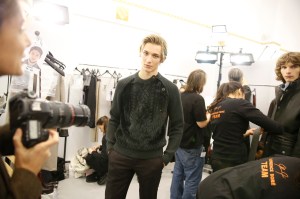 Backstage at Hermès Men's Fall 2017