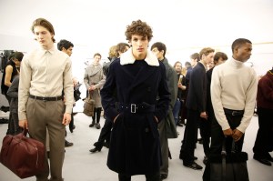 Backstage at Hermès Men's Fall 2017