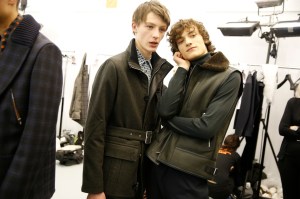 Backstage at Hermès Men's Fall 2017