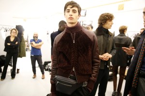 Backstage at Hermès Men's Fall 2017