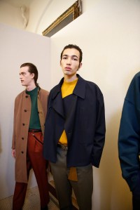 Backstage at Lemaire Men's Fall 2017