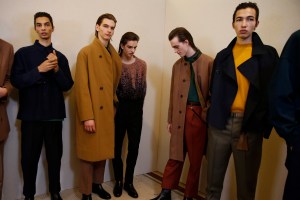 Backstage at Lemaire Men's Fall 2017