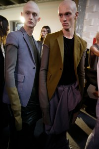 Backstage at Rick Owens Men's Fall 2017