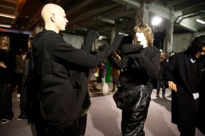 Backstage at Rick Owens Men's Fall 2017