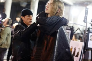Backstage at Rick Owens Men's Fall 2017