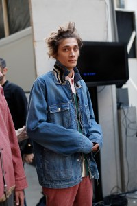 Backstage at Sacai Men's Fall 2017